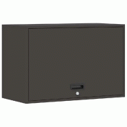 Helloshop26 - Armoire murale design moderne rangement garage 80 x 40 x 53 cm en acier noir 02_0052837 - noir Bois massif 3000237615609