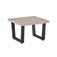 Möbilia Table basse 60 x 60 x 40 cm | piètement luge | MDF décor chêne Sonoma | L 60 x P 60 x H 40 cm | naturel - beige multi-matériau 12020056 Möbilia Table basse 60 x 60 x 40 cm | piètement luge | MDF décor chêne Sonoma | L 60 x P 60 x H 40 cm | naturel - beige multi-matériau 12020056
