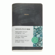 MIQUELRIUS Carnet Stone Paper 9x14, 64p./32 feuilles microperforées 144 g/m², couv. Noir, uni - 8422593083406