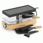NATURAMIX Appareil à Raclette 2 Personnes 440w Bois RAC.WOOD-2 - beige 3485617779179 NATURAMIX Appareil à Raclette 2 Personnes 440w Bois RAC.WOOD-2 - beige 3485617779179