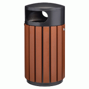 ZENO ALU Corbeille ZENO ALU 60 à 80 Litres - Aspect Corten_0