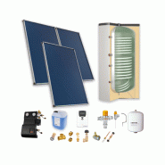 Astrea Pack B - CESI : 3 capteurs solaires fixation toiture inclinée + ballon préparateur ECS 500L double échangeur - Thermador - PSOLECSP35_0