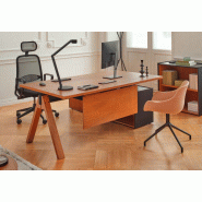 Bureau de direction avec rangement - bureau-avec-caisson-et-credence Bureau de direction avec rangement - bureau-avec-caisson-et-credence