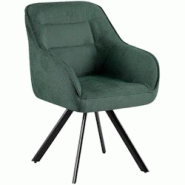 CLP Chaise de Salle à Manger Pettuli Vert/Tissu - vert textile 326507 CLP Chaise de Salle à Manger Pettuli Vert/Tissu - vert textile 326507