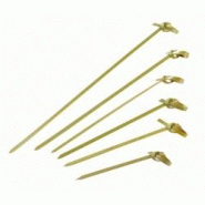 ECOLOMIQUE - 50 Pcs - Pique bambou boucle "Noshi" - 10,5 cm, idéal pour le service - ECO8NPBBBCL106 - Bambou ECO8NPBBBCL106 ECOLOMIQUE - 50 Pcs - Pique bambou boucle "Noshi" - 10,5 cm, idéal pour le service - ECO8NPBBBCL106 - Bambou ECO8NPBBBCL106