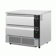 Soubassement double réfrigération 2 tiroirs Série U 4x GN 1/1 | Polar - DA996