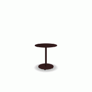 Table de café ronde 70x70 BOLT - bordeaux