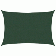 VidaXL Voile d'ombrage 160 g/m² Vert foncé 3,5x4,5 m PEHD Modèle Ombre Rho - vert 311461