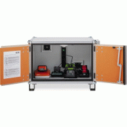 Armoire Anti-feu 60mn pour batteries Lithium - modèle PREMIUM 8/5 pieds - 800x660x620 mm