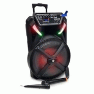 Enceinte sur batterie FestiSound FESTI15-UHF - 15" 38CM / 700W -Effet LED, USB SD Bluetooth, 1 micro UHF+1 micro fil+Clé USB 32G - 3666638034915 Enceinte sur batterie FestiSound FESTI15-UHF - 15" 38CM / 700W -Effet LED, USB SD Bluetooth, 1 micro UHF+1 micro fil+Clé USB 32G - 3666638034915
