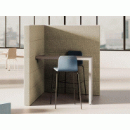 Espace de pause confidentiel Sand Nowystyl avec table haute intégrée