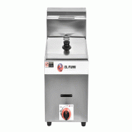 Friteuse à gaz en acier inoxydable sans robinet 440 x 290 x 530 mm | EL FUMI - sz-71