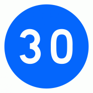 Panneau B25 - Vitesse minimale obligatoire - WP Signalisation - Gamme Innov Panneau B25 - Vitesse minimale obligatoire - WP Signalisation - Gamme Innov