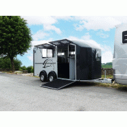 Remorque Van à chevaux CHEVAL LIBERTE MAXI 4 - 4 Places - 478 x 207 x H230 cm - PTAC : 2700 à 3500 kg - Référence SW700Ma12