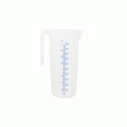 Schneider - Tasse à mesurer, 2,0 l, échelle embossée, lettres bleues, poignée ouverte - blanc plastique polypropylène 206013