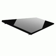 Tablette base pour gondole RUN - L150xP62xH5,8cm - noir