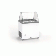 TENSAI Congélateur horizontal - Couvercles coulissant vitré - Pare-haleine en verre - Volume net : 170L - 851x678x1280 GTCV220GI - blanc GTCV220GI