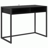 VidaXL Bureau Chêne noir 100 x 50 x 75 cm Bois d'ingénierie Modèle Orion Ligne - 886474