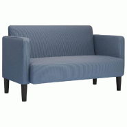 VidaXL Canapé causeuse bleu 109 cm tissu velours côtelé Modèle Tervonia - 4100525