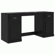 Bureau avec armoire avec tiroir Chêne noir 154,5 x 50 x 75 cm Modèle Orion Urban - 8721359305876