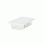 CAMBRO - 42PPT-190 - Bac GN 1/4 SafeTrack avec étiquette intégrée - 16,2 x 26,5 cm - Vente à l'unité (couvercle non inclus) - blanc plastique pol