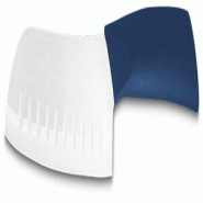 Couteau Santoku en céramique Santoku en céramique blanche, manche bleu 120 mm. Horemaq - 446112