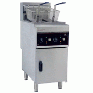 Cuistance Friteuse électrique sur coffre professionnelle – 2 cuves de 10 L, 12 kW, thermostat réglable jusqu’à 190 °C - inox DF10L2