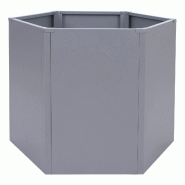 Décoshop26 - Carré potager surélevé jardinière 460 L design moderne 100 x 88 x 77 cm en acier galvanisé gris 04_0008903 - 3000267211901