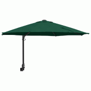 Helloshop26 - Parasol de jardin inclinable durable 248 x 248 x 148 cm design moderne extérieur en polyester vert 02_0058627 - vert 3000240691188