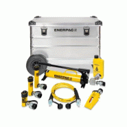 SC05HTBEW - 5 tonnes - Trois vérins hydrauliques avec ensemble de boîte à outils sur roues et pompe à main