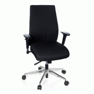 Siège de bureau / Siège pivotant PRO-TEC 250, noir hjh OFFICE - noir polyester 608700