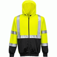 Sweat-shirt haute-visibilité jaune noir b315, 5xl Sweat-shirt haute-visibilité jaune noir b315, 5xl