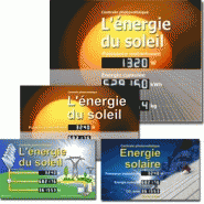 Afficheur numerique- systèmes d'informations pour l'énergie photovoltaïque