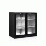 Arrière de bar 190 l noir 2 portes vitrées - 900x520x870 mm - PDB201H