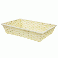 Corbeille bambou tressé rectangle "Vieto" sarlat 28x20x6cm - par 200