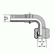 Embouts DIN - série S90° (DKOS90-IN) - IFCA S90824 - 1/2