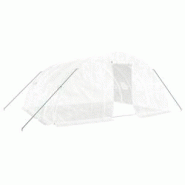 Helloshop26 - Serre tente abri plante fleur légumes avec cadre en acier 20 m² 5 x 4 x 2,3 m blanc 02_0044557 - 3000220215212 Helloshop26 - Serre tente abri plante fleur légumes avec cadre en acier 20 m² 5 x 4 x 2,3 m blanc 02_0044557 - 3000220215212