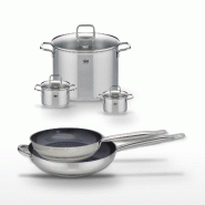 Lot Poêles 28/32 cm Elo Profi Therm Platinum et Faitouts 12/14/26 cm - gris inox 3176239953114