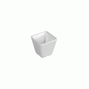METRO PROFESSIONAL Bol, mélamine, 9 x 9 cm, carré, blanc, 6 pièces - blanc matière synthétique 4067373597403