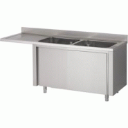 Plonge Inox sur Meuble EspaceLave-Vaisselle 2 Bacs à Droite Gamme 600 - Fabrinox - l200- L- P60- h85- Inox - inox 5401162302851 Plonge Inox sur Meuble EspaceLave-Vaisselle 2 Bacs à Droite Gamme 600 - Fabrinox - l200- L- P60- h85- Inox - inox 5401162302851