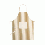 Tablier ajustable, avec liens au cou et à la taille Marron - 5600847154642