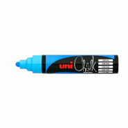 Uni-ball Marqueur craie Chalk Marker, pointe ogive de 1,8-2,5 mm, encre bleu clair - 186247