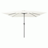 VidaXL Parasol de jardin Sable 295 x 295 x 245 cm Polyester et Acier Modèle Orion Urban - 42003652