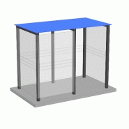 Abri bus ab 900 tm sc / structure en acier / bardage en polycarbonate / avec banquette / 270 x 150 cm