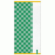 Benetton - Serviette de bain 70x140cm 100% coton 450GSM à carreaux verts - vert BE148