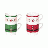 Coffret 2 mugs Hohoho - 30 cl Multicolore Rond Porcelaine Table Passion 12x8.8 cm - multicolore porcelaine 3106232313417 Coffret 2 mugs Hohoho - 30 cl Multicolore Rond Porcelaine Table Passion 12x8.8 cm - multicolore porcelaine 3106232313417