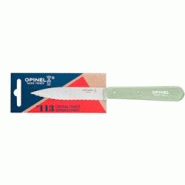 Couteau cranté N°113 Sauge Paysage - Vert - Bois massif Opinel 19.4x1.9 cm - lame inox 10 cm - Made in France Couteau cranté N°113 Sauge Paysage - Vert - Bois massif Opinel 19.4x1.9 cm - lame inox 10 cm - Made in France