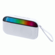 Enceinte Bluetooth® blanche, puissance 5 W et éclairage LED - 5601316020017