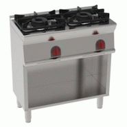 EURAST - Fourneau à gaz 2 brûleurs sur support ouvert - 800x450x900 mm - 14,4 Kw - 33890317 - inox 33890317 EURAST - Fourneau à gaz 2 brûleurs sur support ouvert - 800x450x900 mm - 14,4 Kw - 33890317 - inox 33890317
