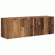 Helloshop26 - Meuble TV mural rectangulaire moderne 59,5 x 31 x 40 cm rangement optimisé en bois d'ingénierie ancien 02_0055018 - Bois massif 300023 Helloshop26 - Meuble TV mural rectangulaire moderne 59,5 x 31 x 40 cm rangement optimisé en bois d'ingénierie ancien 02_0055018 - Bois massif 300023